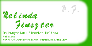 melinda finszter business card